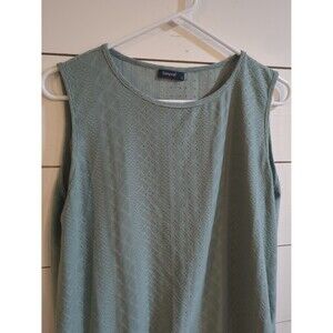 Sampeel elegant green sleeveless top L boho summer